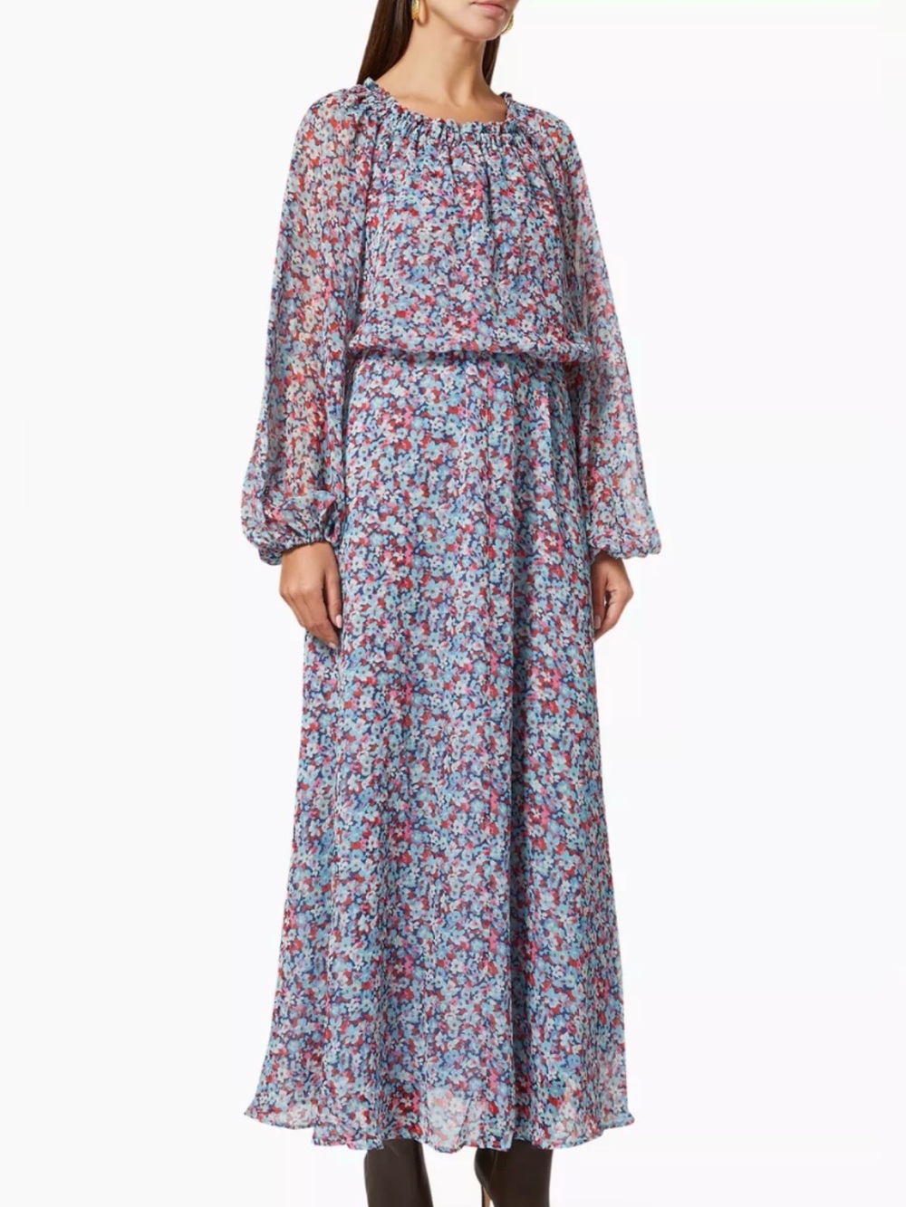 Rotate Birger Christensen Size 6 • Floral Maxi Dress.